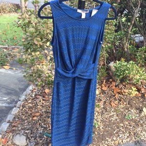 Forever 21 Blue&Blac Wrap Front Waist Dress